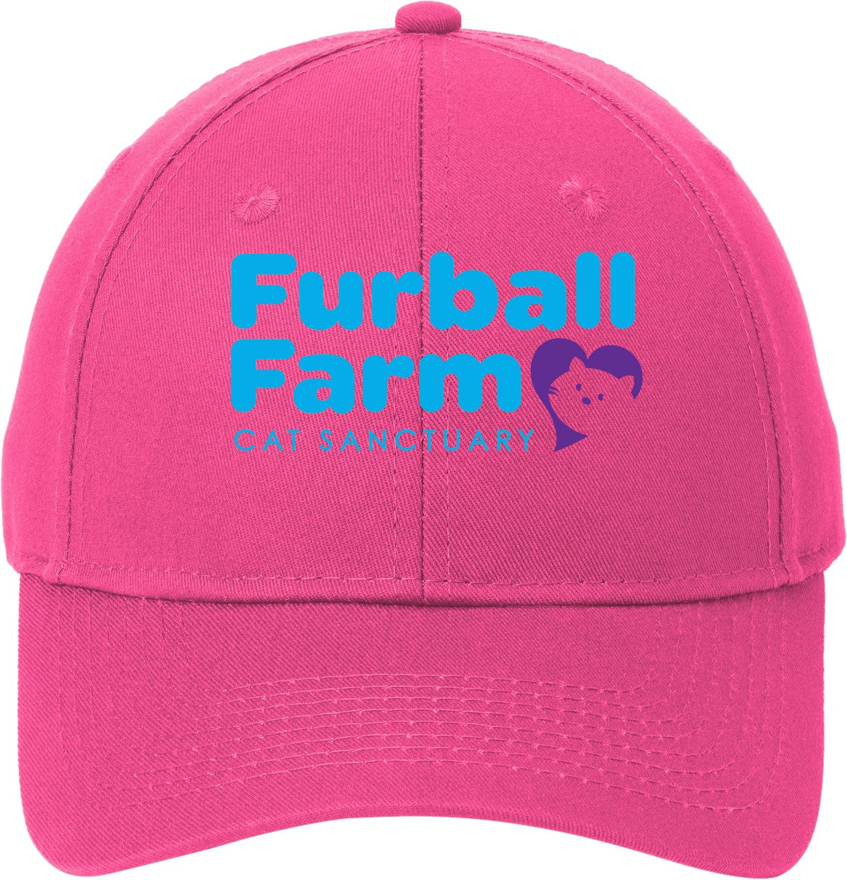 Baseball Cap by Port & Company® - Embroidered Furball Farm Logo