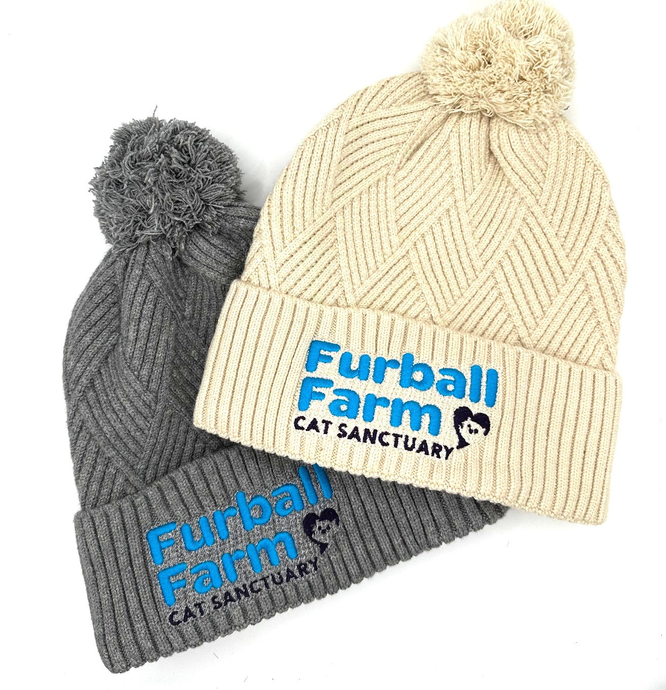 Pom Pom Weave Knit Cap by Cap America®