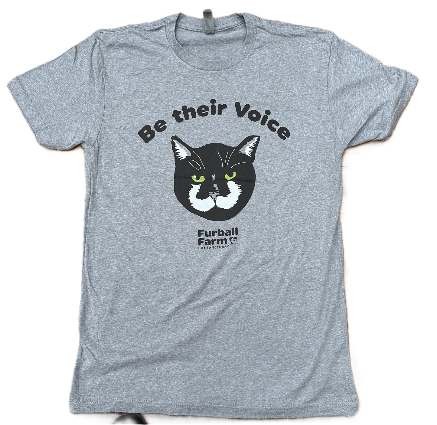 Furball Farm Cat of the Month T-shirt - May 2025 - Mario Be Their Voice