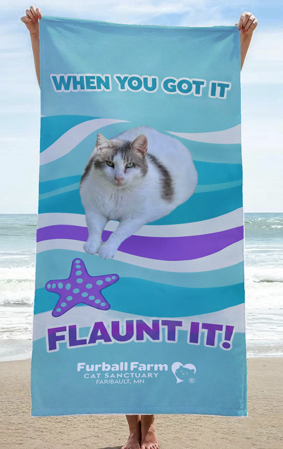 Furball Beach Towels