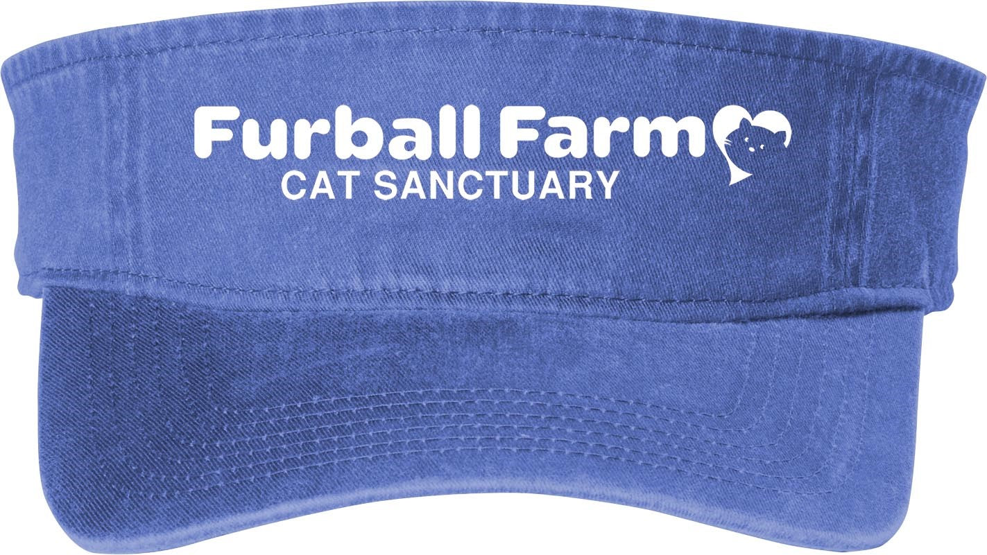 Beach Wash Visor by Port & Company® - Embroidered Furball Farm Logo