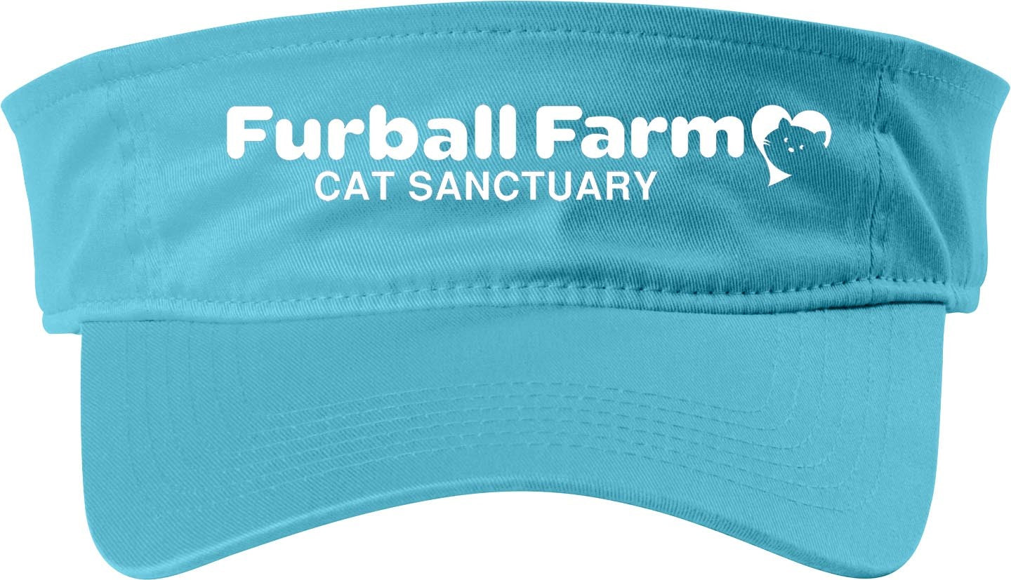 Beach Wash Visor by Port & Company® - Embroidered Furball Farm Logo