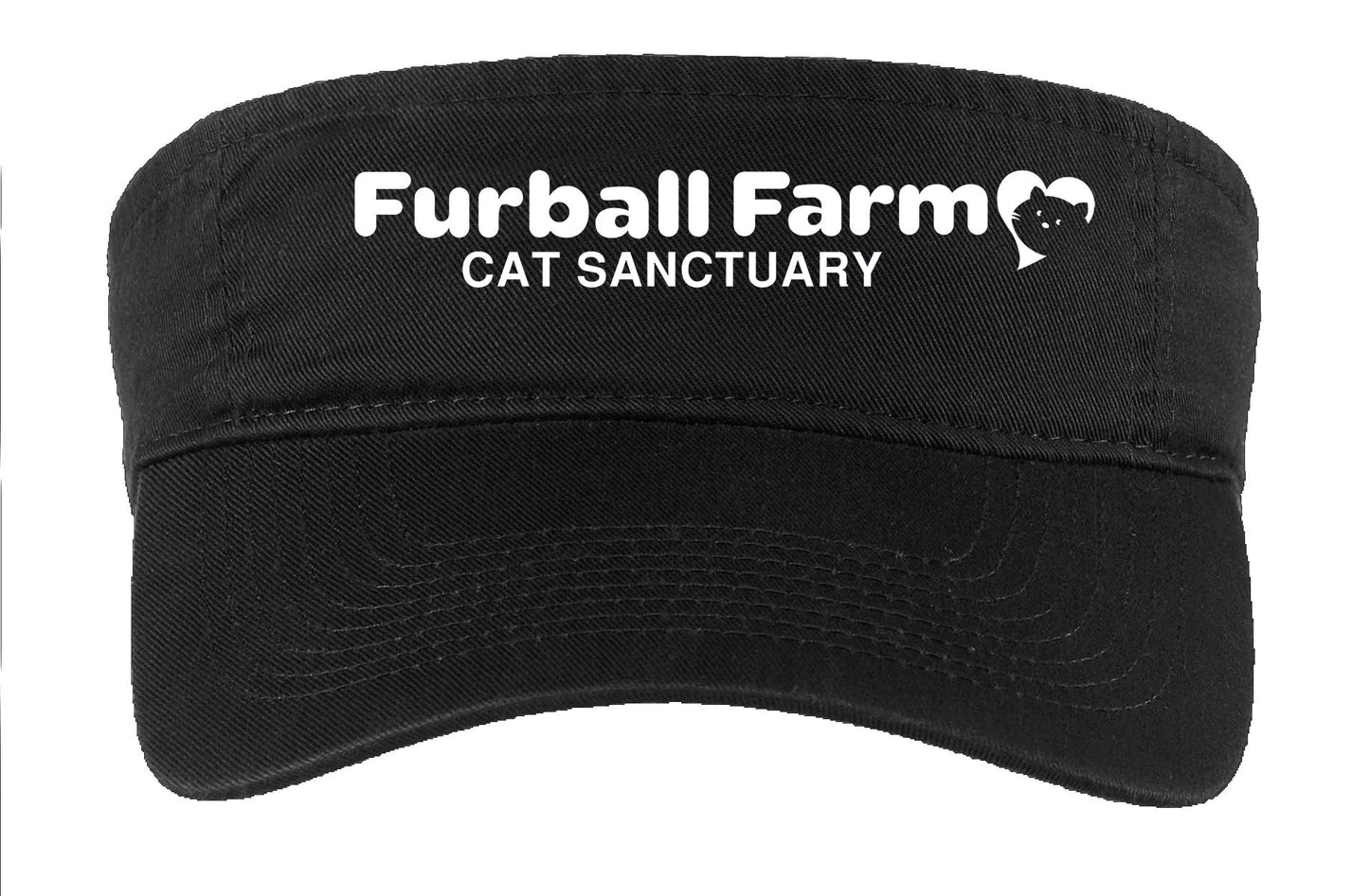 Fashion Visor by Port & Company® - Embroidered Furball Farm Logo
