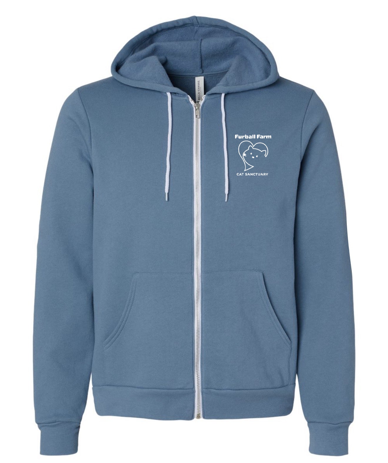 Full Zip Up Hoodie by BELLA+CANVAS® - Embroidered Logo - 2026