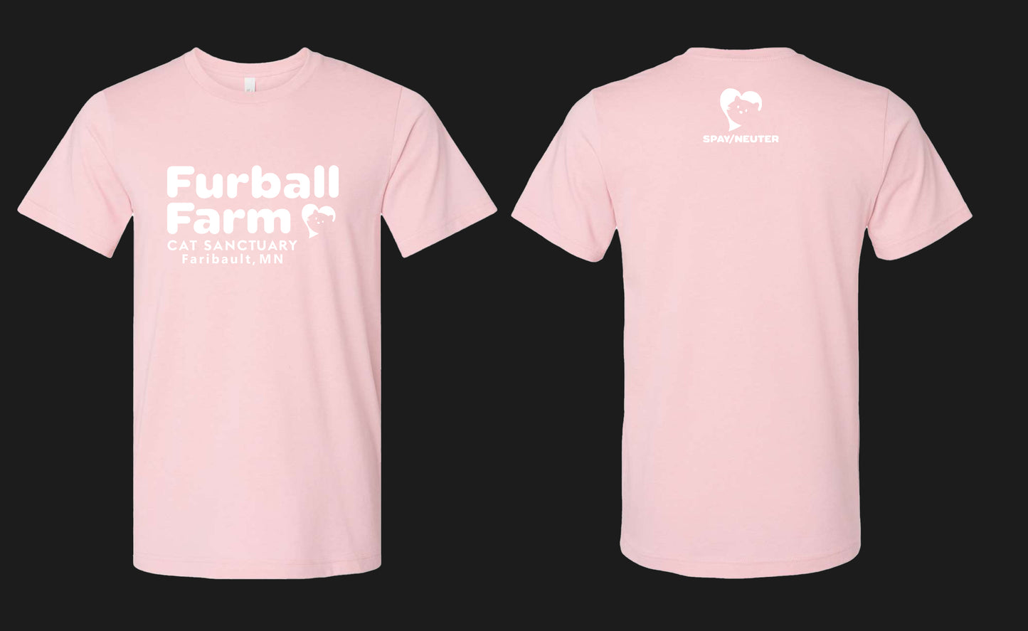 Unisex Screen-Printed Heather Pink Logo 2025