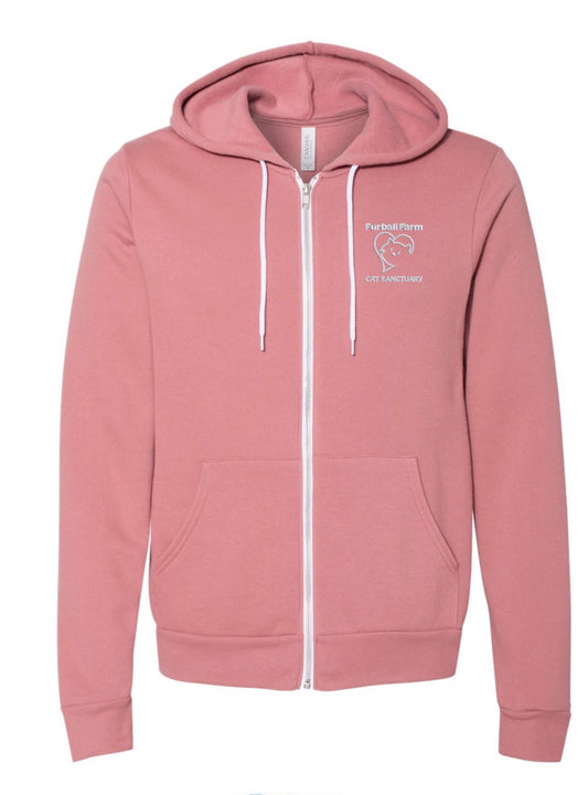 Full Zip Up Hoodie by BELLA+CANVAS® - Embroidered Logo - 2026