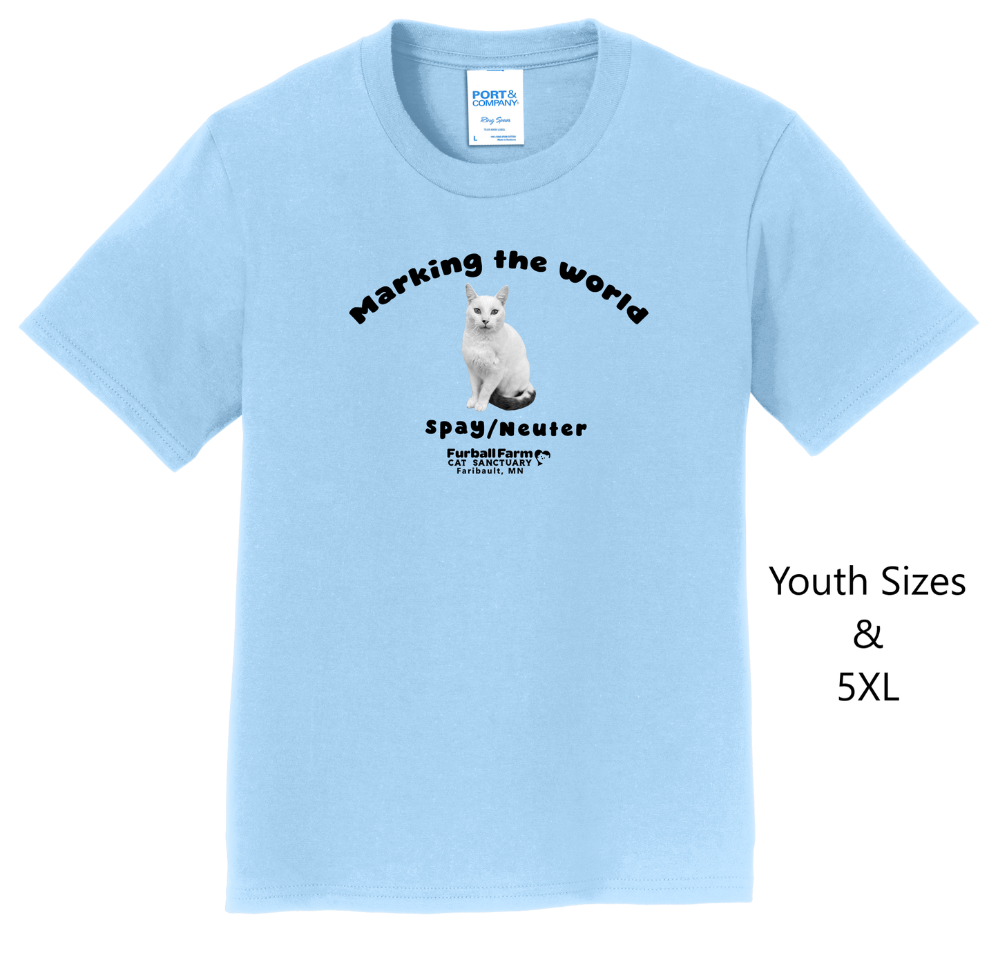 Furball Farm Cat of the Month T-Shirt - April 2025 - Tom