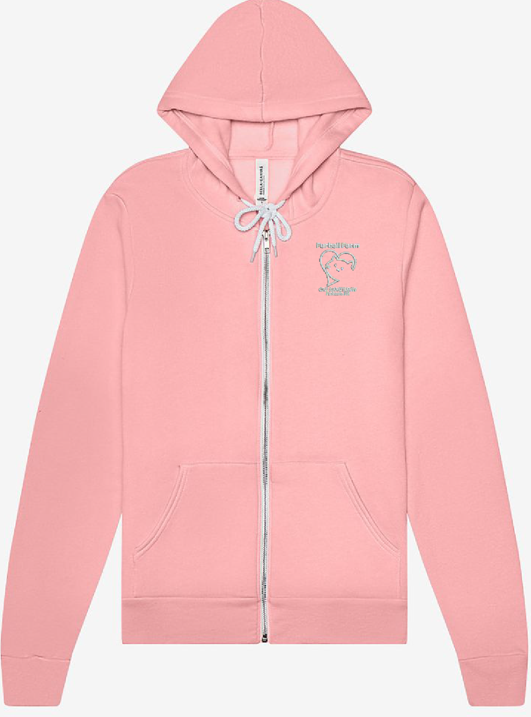 Full Zip Up Hoodie by BELLA+CANVAS® - Embroidered Logo - 2025