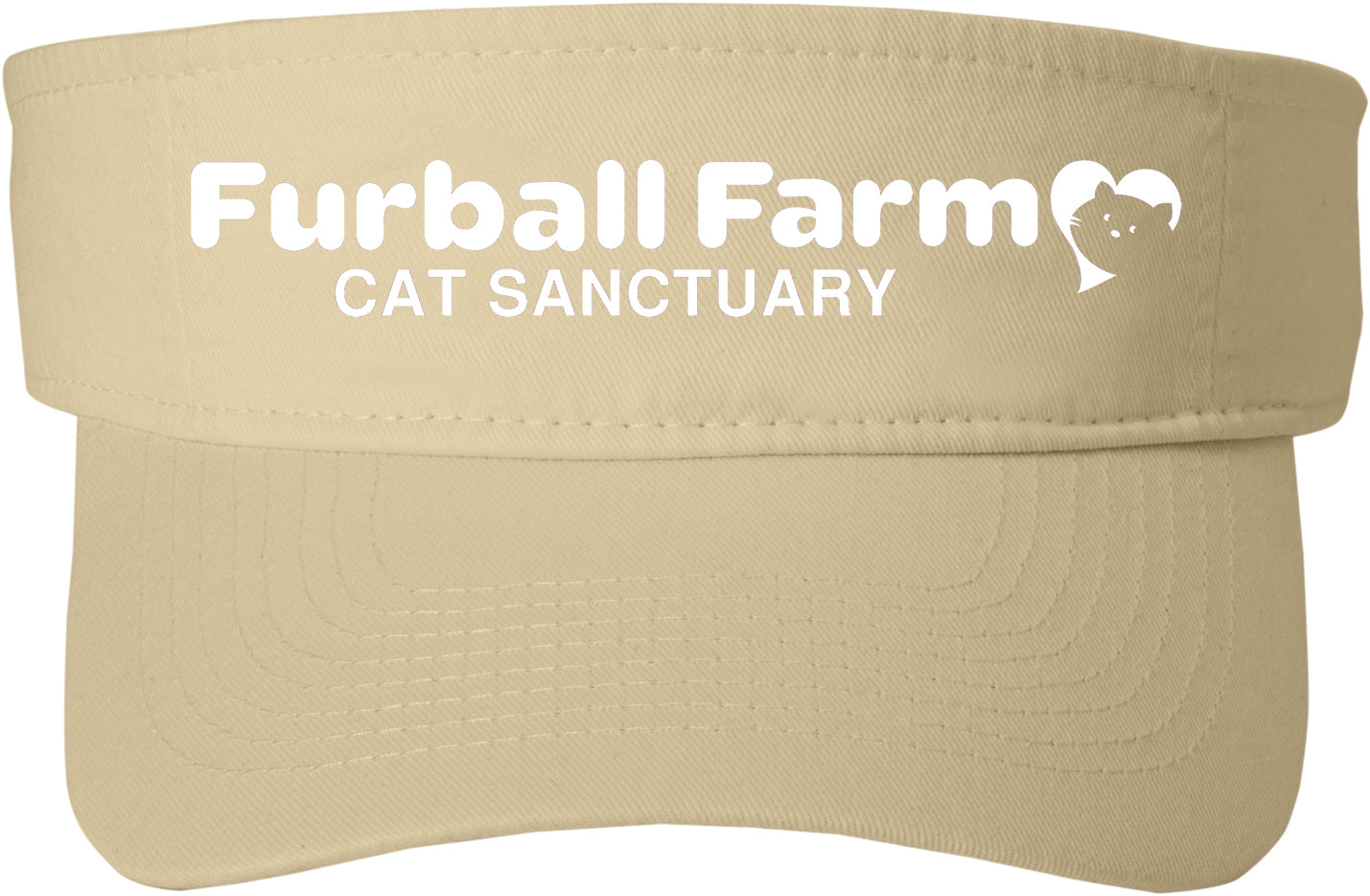 Fashion Visor by Port & Company® - Embroidered Furball Farm Logo (Copy)