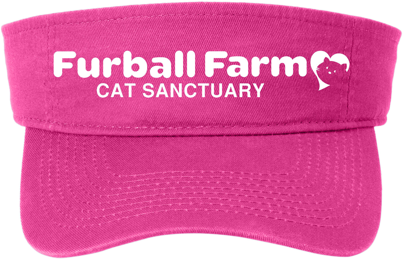 Fashion Visor by Port & Company® - Embroidered Furball Farm Logo (Copy)