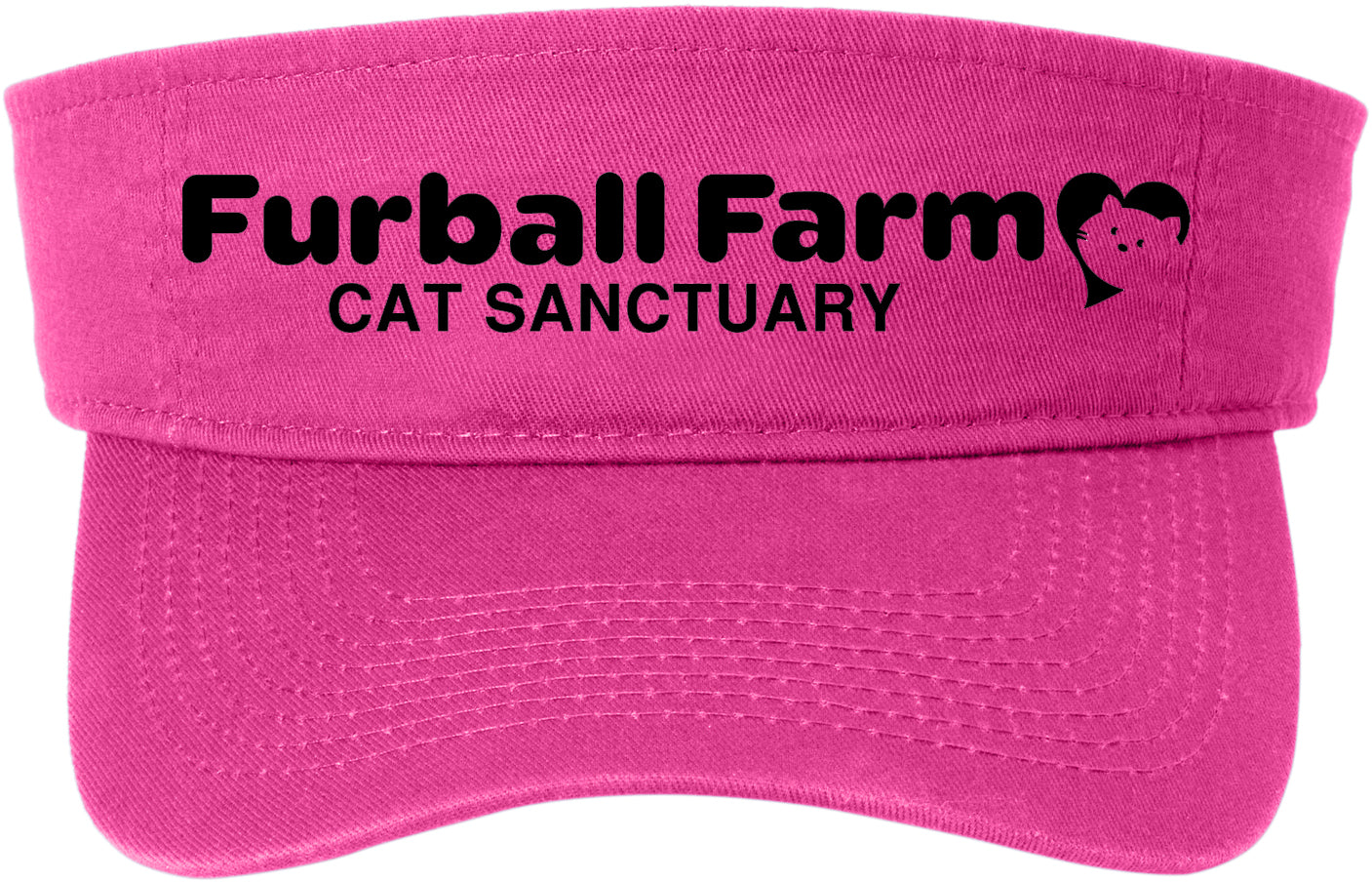 Fashion Visor by Port & Company® - Embroidered Furball Farm Logo (Copy)