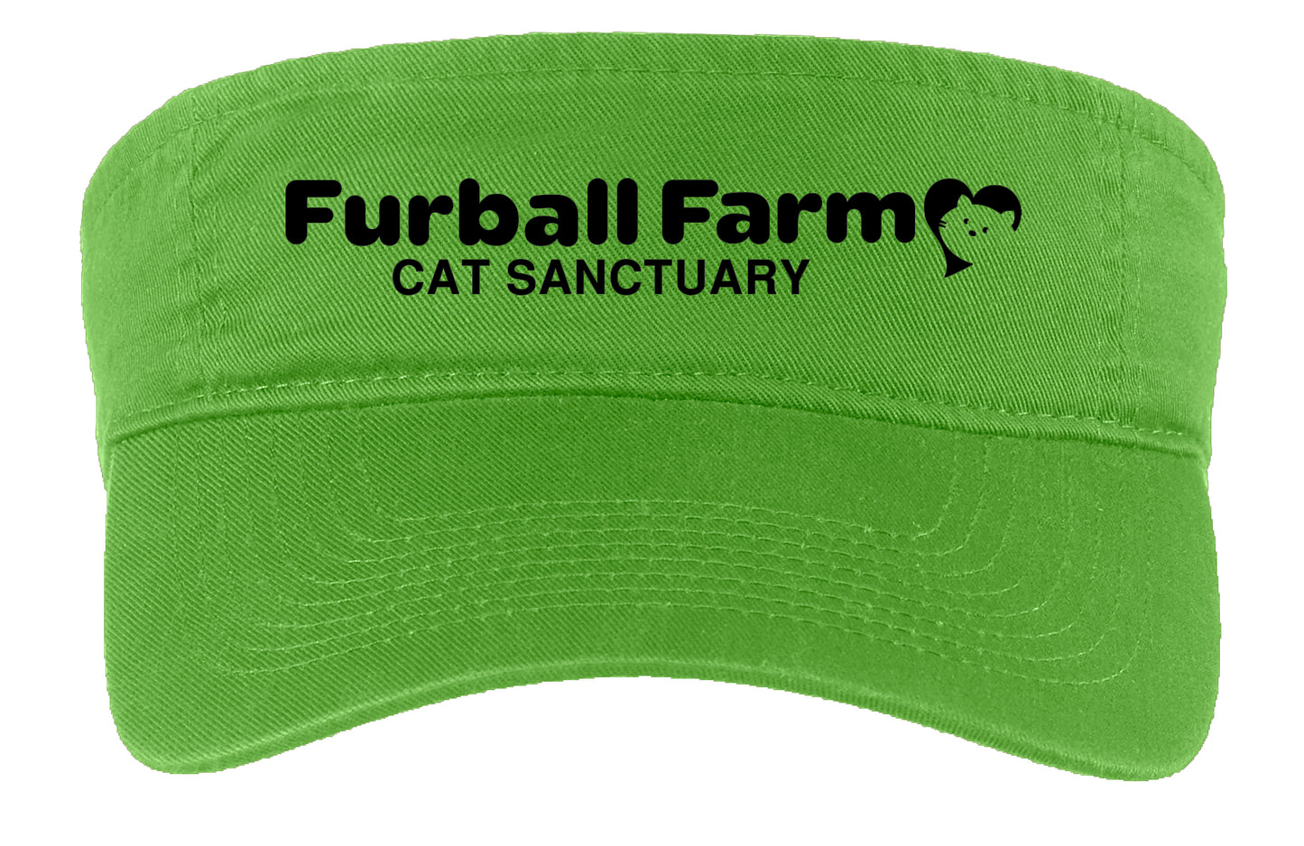 Fashion Visor by Port & Company® - Embroidered Furball Farm Logo (Copy)