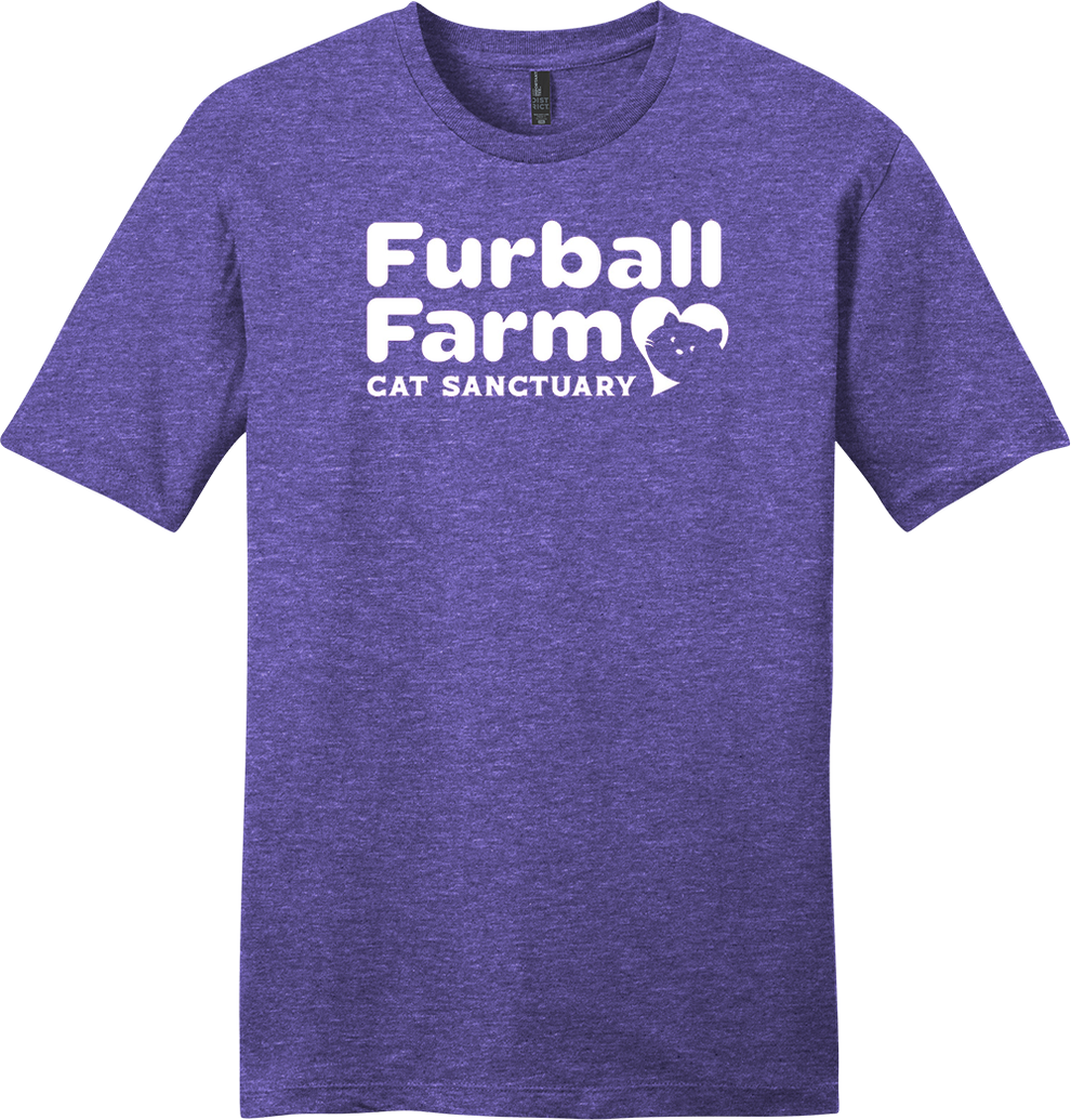 Unisex Printed TShirt by District® Screen Printed Logo Furball