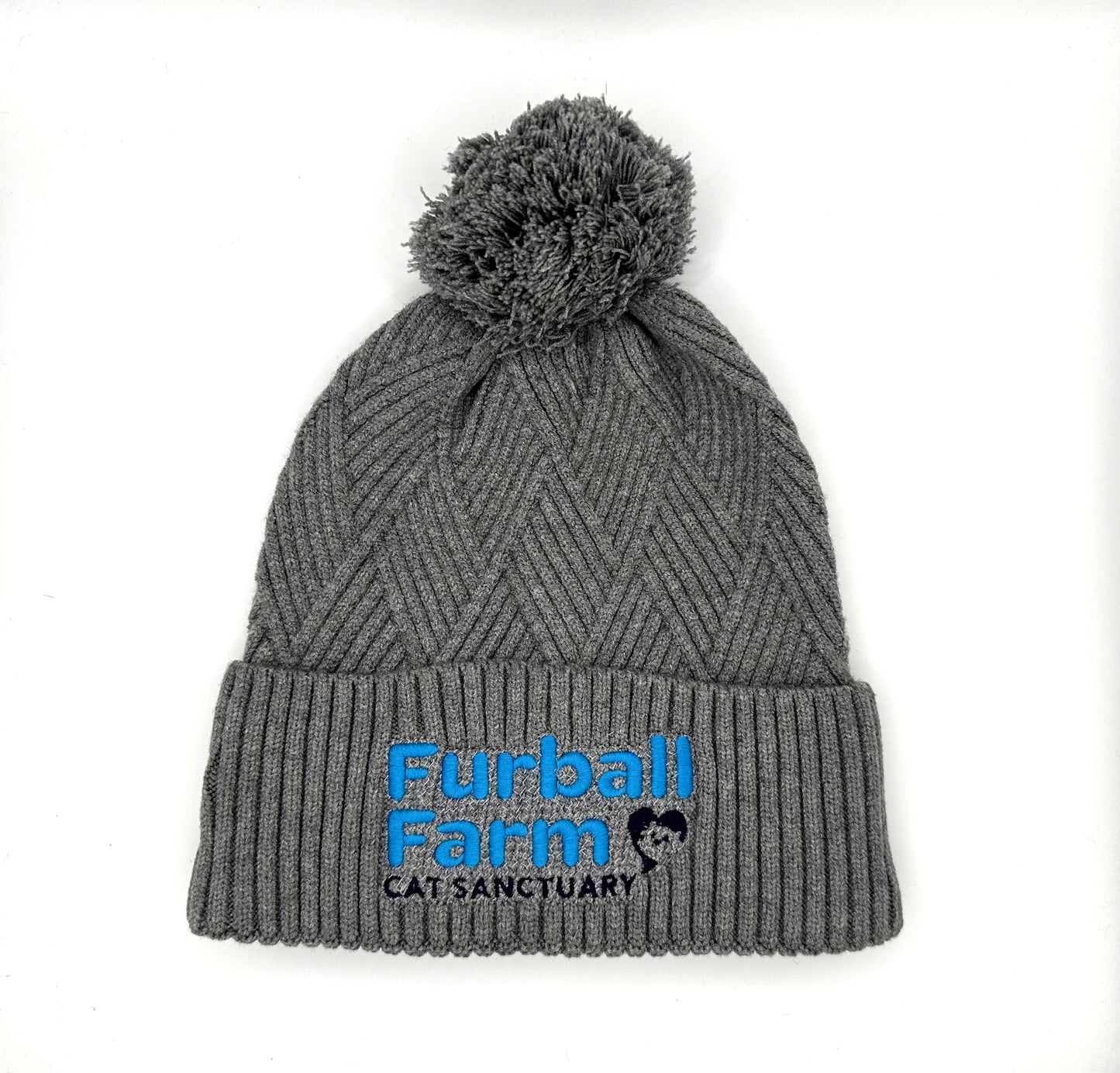 Pom Pom Weave Knit Cap by Cap America®