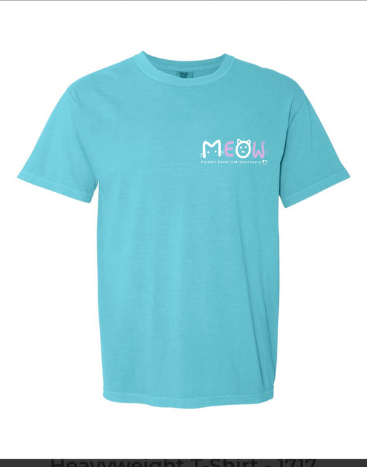 Turquoise Meow Tee
