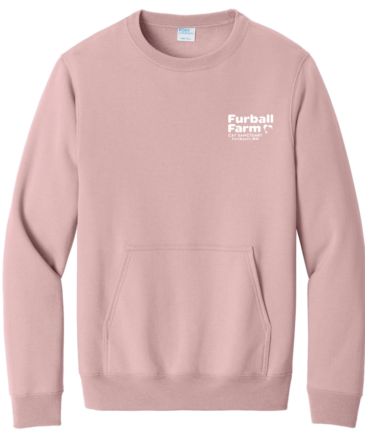 Crew sweatshirt with Kangaroo Pocket