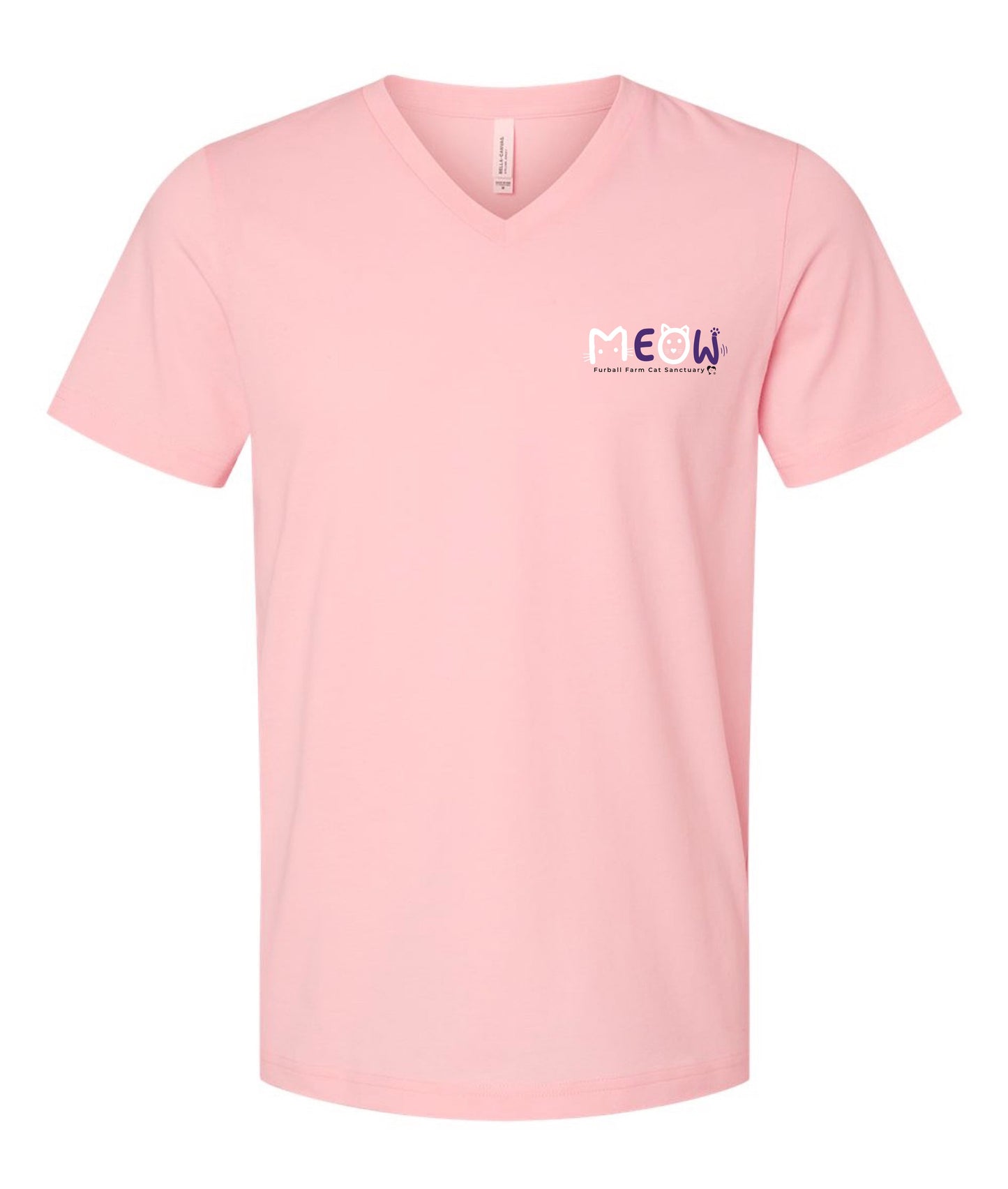 Meow V-Neck Embroidered