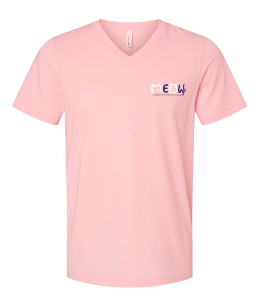 Meow V-Neck Embroidered