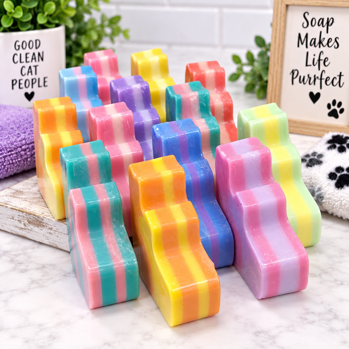 Cat Trio Soap
