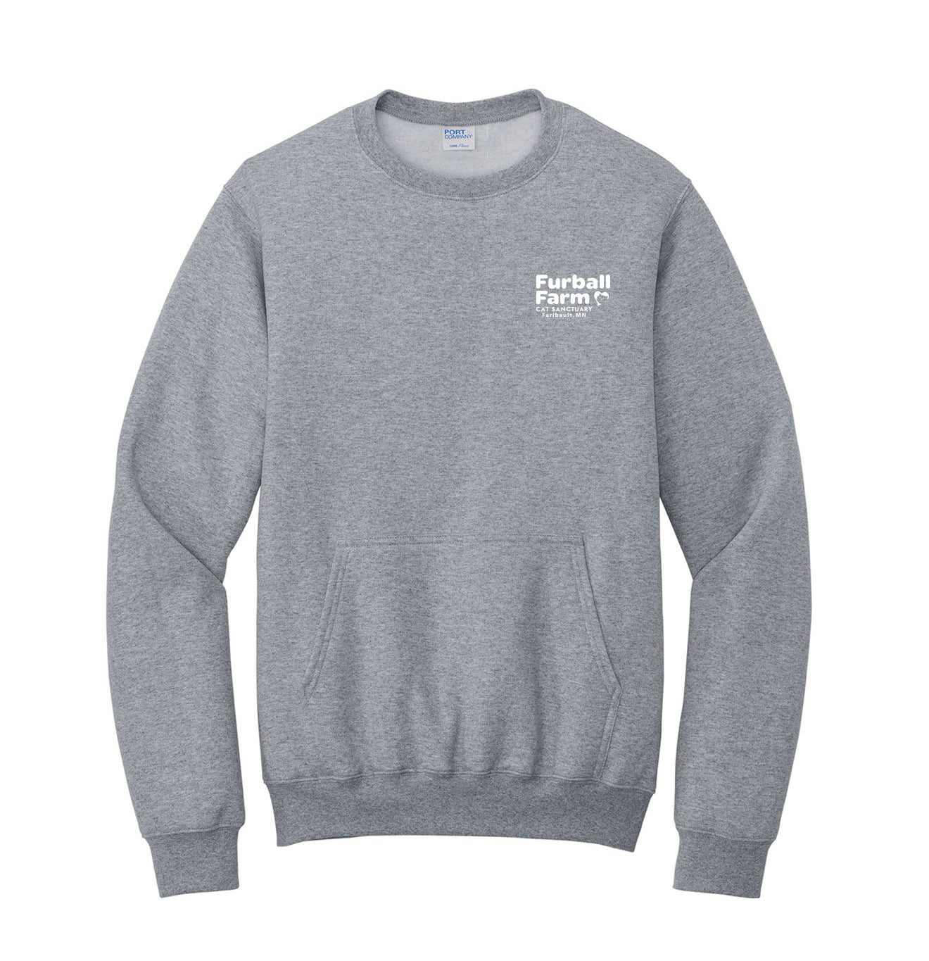 Crew sweatshirt with Kangaroo Pocket