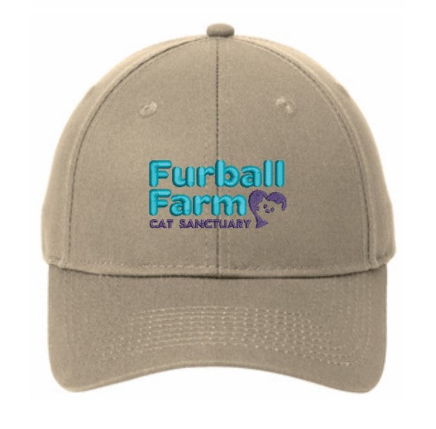 Baseball Cap by Port & Company® - Embroidered Furball Farm Logo