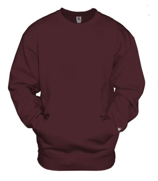 Badger Sport Fleece Pocket Crew Sweatshirts
